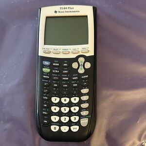 Texas Instruments TI-84 Plus Black and White Calculator